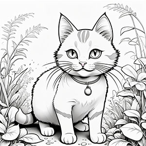 Cat coloring pages