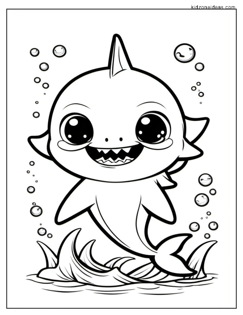 baby shark coloring pages1